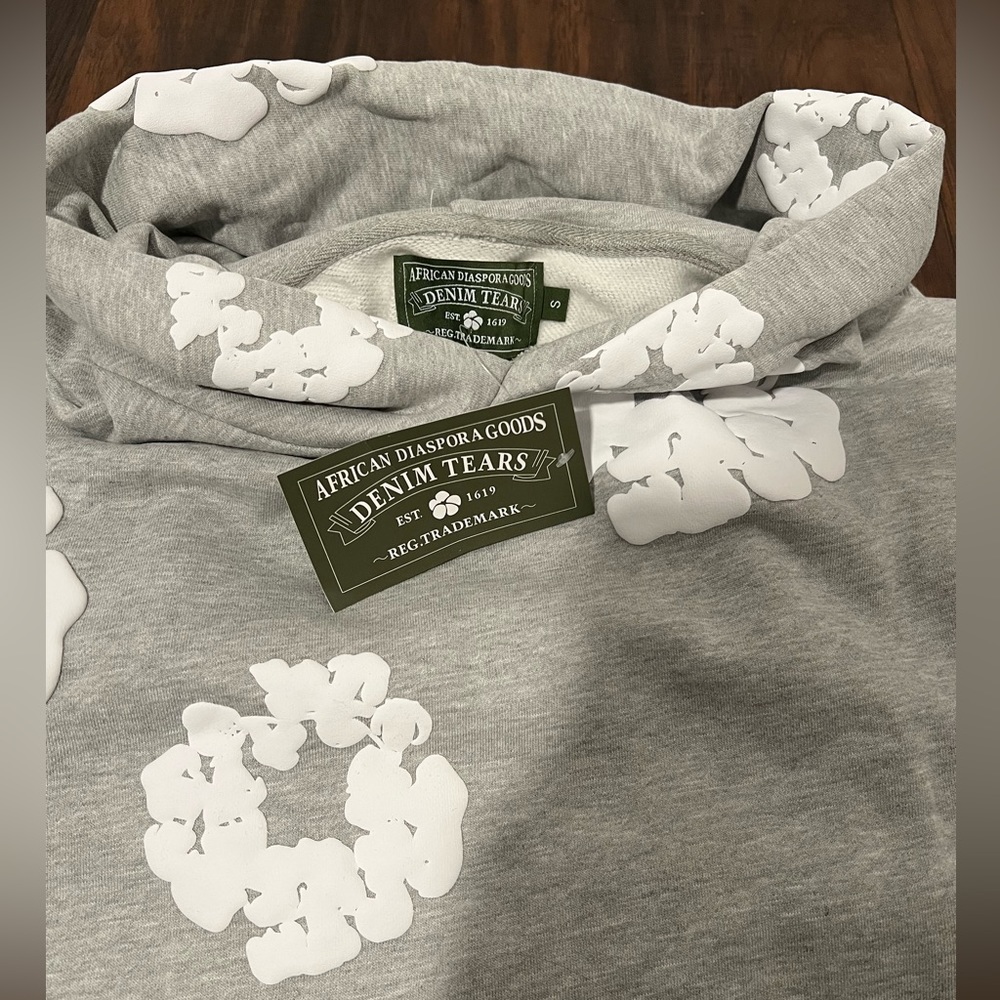 Denim Tears Hoodie grey Brand New hmu